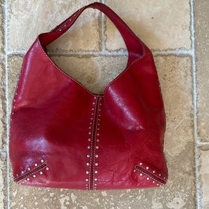 Michael Kors leather shoulderBag, red, very good condition.